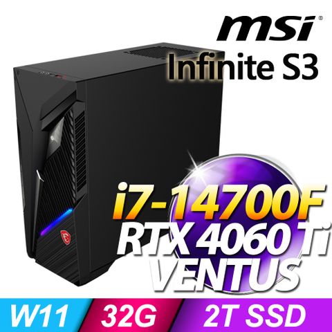 MSI 微星 Infinite S3系列 - i7處理器 /16G記憶體 / 1TB SSD / RTX4060顯卡 / Win11家用版電競機(14NUD7-2065TW)