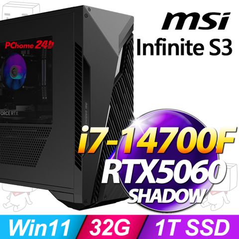 MSI Infinite S3 14NVL7-2898TW(i7-14700F/32G/1T SSD/RTX5060-8G SHADOW/W11)