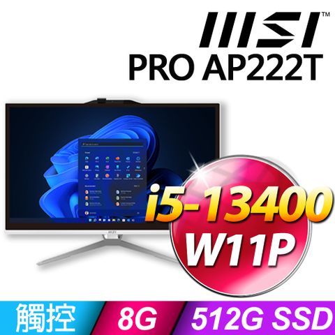 MSI 微星 PRO AP222T系列 - i5處理器/ 8G記憶體 / 512G SSD / Win11專業版液晶電腦(13M-209TW)