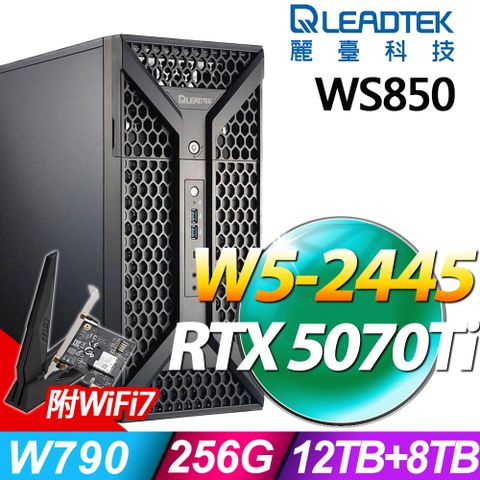 Leadtek 麗臺 WS850系列 - W5處理器 - 256G記憶體/12TB HDD+4TBX2 SSD/RTX5070Ti-16G 電競顯卡/Win11 專業版電腦