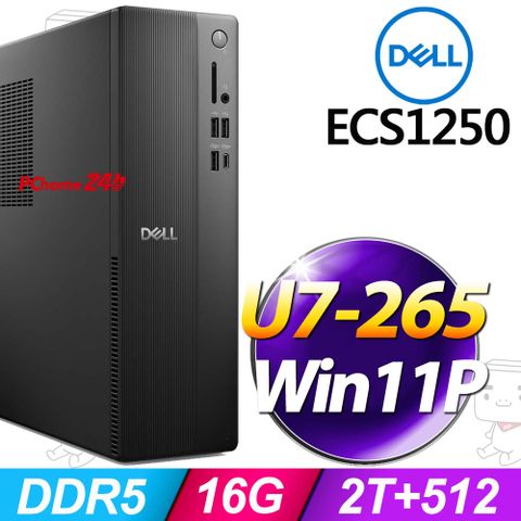 Dell ECS1250-P4808BTW(Ultra7-265/16G/2T+512G SSD/W11P)