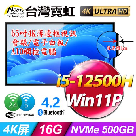 台灣霓虹AIO65AT4K(i5-12500H/16G/500GB SSD/Win11P)