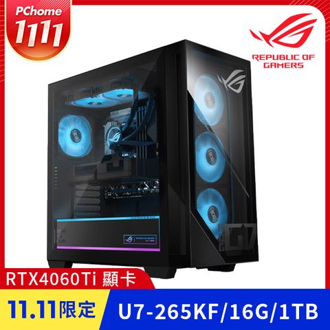 華碩 G700TF-7265KF231W46T(U7-265KF/16G/1TB SSD/RTX4060Ti/W11)