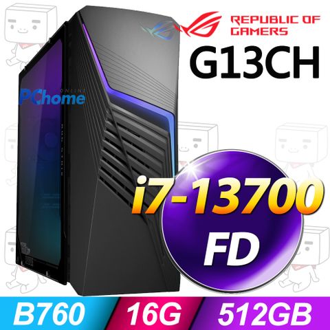 ROG G13CH系列 - i7處理器 - 16G記憶體 / 512G SSD/ 無顯卡 / 無作業電腦
