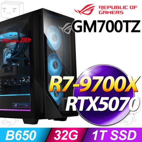 華碩 GM700TZ-R9700X068W7(R7-9700X/32G/1T SSD/RTX5070-12G/W11)