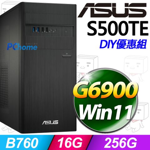 ASUS 華碩 S500TE系列 - Celeron處理器 - 16G記憶體 / 256G SSD / Win11家用版電腦 (無鍵鼠組)