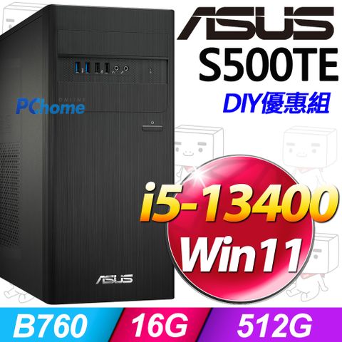 ASUS 華碩 S500TE系列 - i5處理器 - 16G記憶體 / 512G SSD / Win11家用版電腦