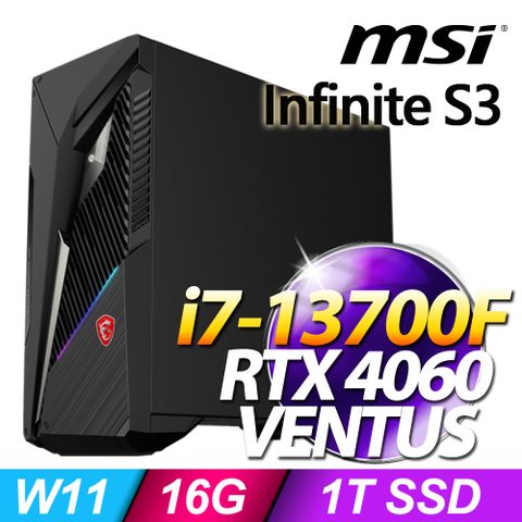 (O2021家用版) +MSI Infinite S3 13NUC7-1238TW(i7-13700F/16G/1T SSD/RTX4060-8G VENTUS/W11)【Office 2021 家用版 優惠組】