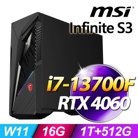 (O2021家用版) +MSI Infinite S3 13-845TW(i7-13700F/16G/1T+512G SSD/RTX4060-8G VENTUS/W11)【Office 2021 家用版 優惠組】