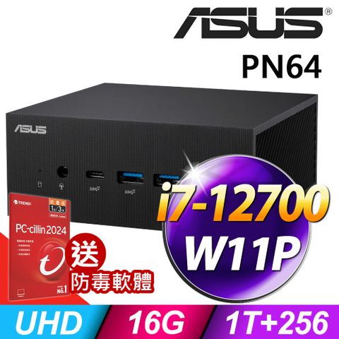 ASUS 華碩 PN64-S7046AV 迷你商用電腦 (i7-12700/16G/256SSD+1TB/W11P)