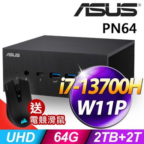 ASUS 華碩 PN64-E1-S7029AV (i7-13700H/64G/2TB+2TB SSD/W11P)