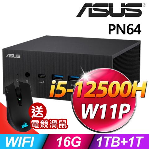 ASUS 華碩 PN64-S5166AV (i5-12500H/16G/1TB+1TSSD/W11P)