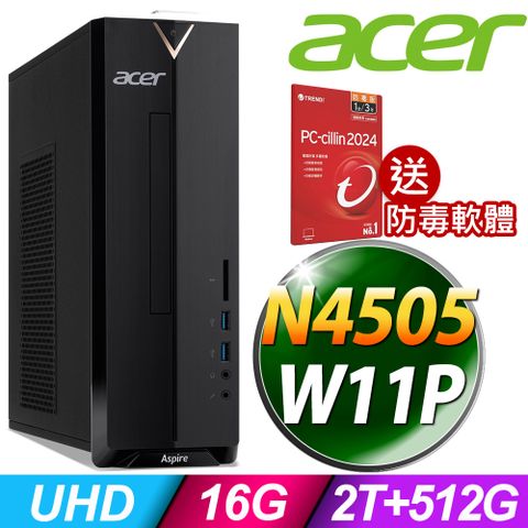 ACER 宏碁 XC-840 商用薄型電腦 N4505/16G/2TB+512SSD/W11P