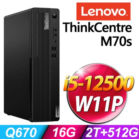 LENOVO 聯想 ThinkCentre M70s (i5-12500/16G/2TB+512G SSD/W11P)