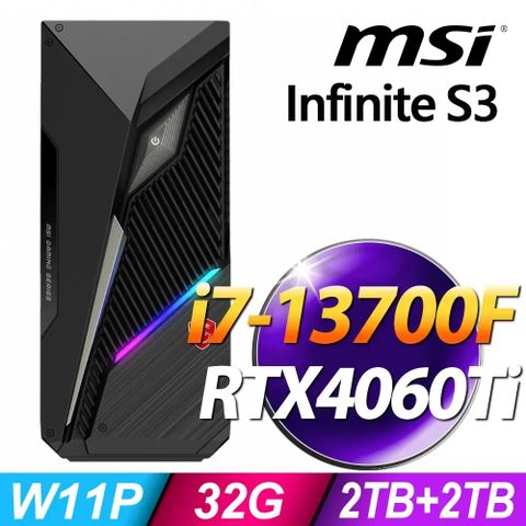 MSI 微星 RTX 4060Ti 8G顯卡雙儲存碟 2TB HDD+2TB SSD