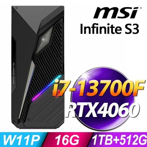 MSI 微星 Infinite S3 13-663TW (i7-13700F/16G/1TB+512G SSD/RTX4060-8G/W11P)