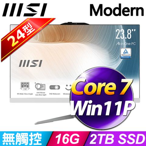 MSI 微星 Modern AM242 1M-1058TW-SP3 (Core 7 150U/16G/2TB/W11P)特仕版