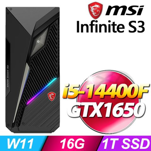 MSI 微星 Infinite S3 14NSA-1654TW(i5-14400F/16G/1T SSD/GTX1650-4G/W11)