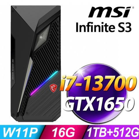 MSI 微星 Infinite S3系列 - i7處理器 - 16G記憶體/1TB+512G SSD/GTX1650電競顯卡/Win11 專業版電腦