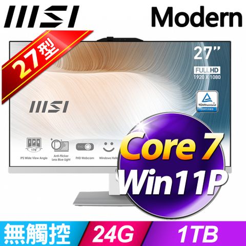 MSI Modern AM272P 1M-857TW-SP1 (Core 7 150U/24G/1TB SSD/W11P)特仕版