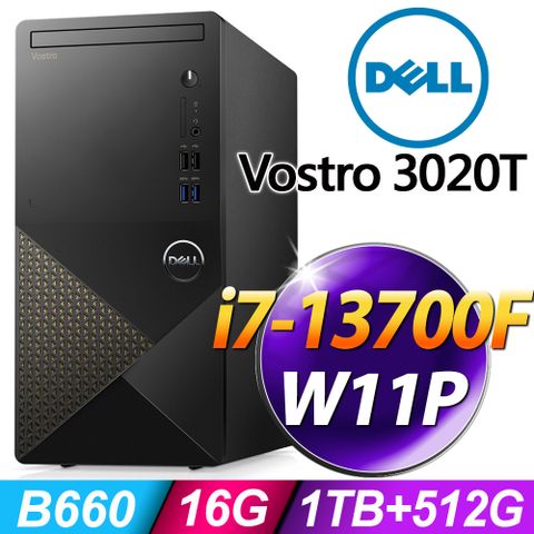 DELL 戴爾 Vostro Tower 3020系列-i7處理器-16G記憶體1TB+512G SSD/Win11 專業版電腦