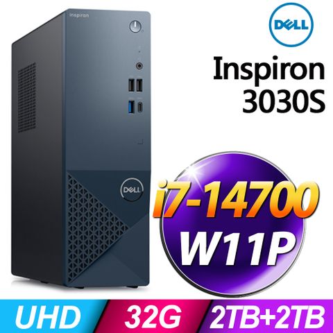 DELL 戴爾 Inspiron 3030S (i7-14700/32G/2TB+2TB SSD/W11P)