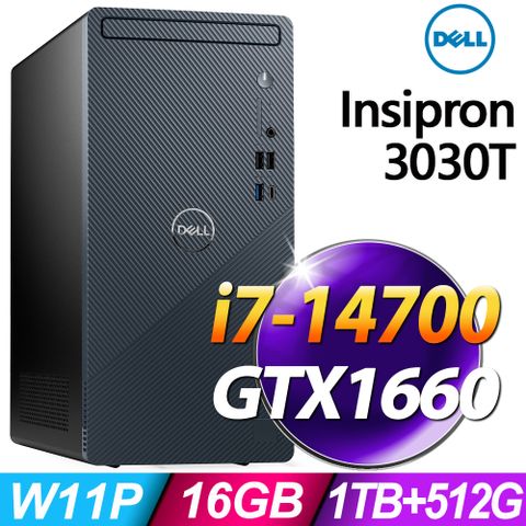 Dell Inspiron 3030T (i7-14700/16G/1TB+512G SSD/GTX1660-6G/W11P)