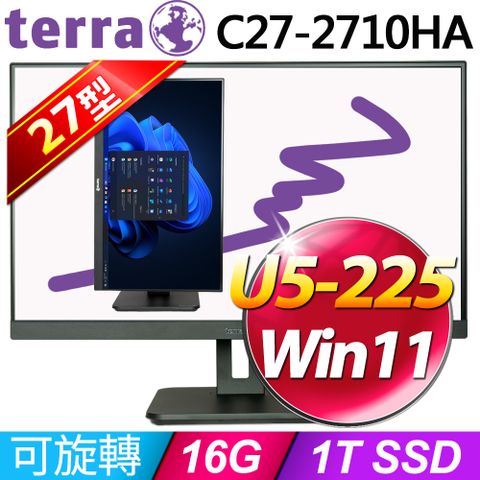 Terra AIO PC 2710HA(U5-225/16G/1T SSD/W11)
