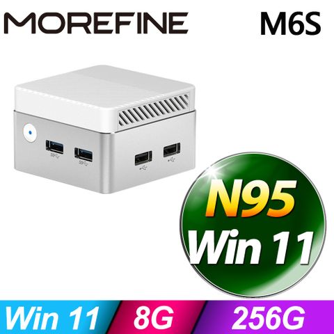 MOREFINE M6S 迷你電腦(N95/8G/256G SSD/W11)下單送 手機平板用支架+手機掛繩+掛繩片組