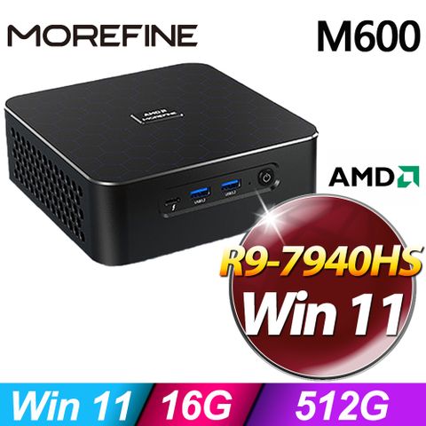 MOREFINE M600 迷你電腦(R9-7940HS/16G/512G SSD/W11)