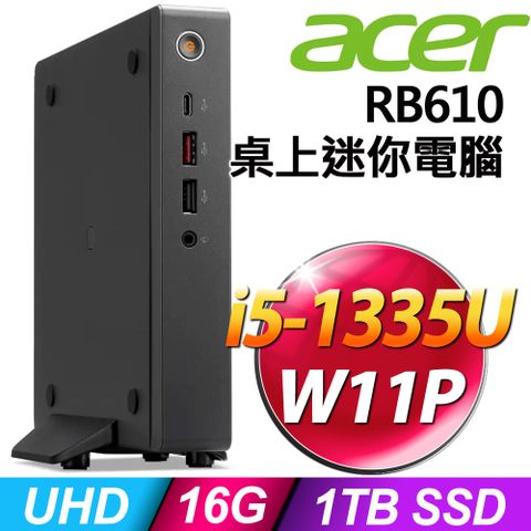Acer Revo Box RB610 10核心迷你商用電腦(i5-1335U/16G/1TB SSD/W11P)