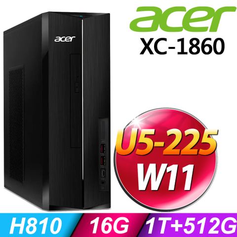 Acer Aspire XC-1860 (U5-225/16G/1TB+512G SSD/W11)