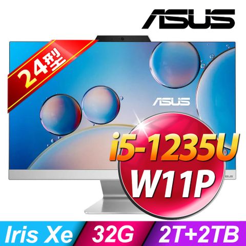 十核心 23.8吋 AIO電腦Asus A3402WBAK-1235WA015W (i5-1235U/32G/2TB+2TB SSD/W11P)