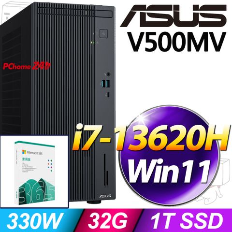 (M365 家庭版)  + 華碩 H-V500MV-13620H142WD(i7-13620H/32G/1T SSD/W11)