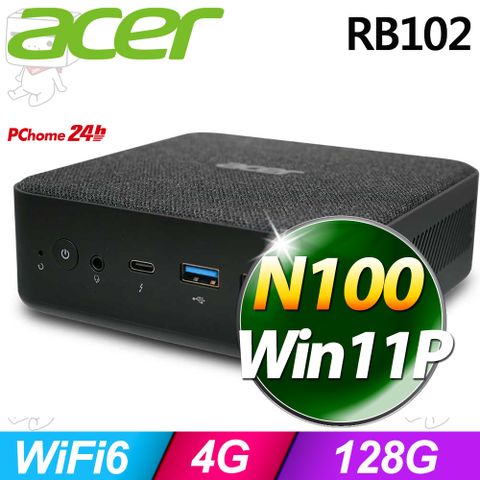 ACER 宏碁 Revo Box 系列 - N100處理器 - 4G記憶體 / 128G SSD / Win11專業版迷你電腦(RB102)