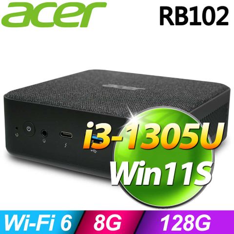 ACER 宏碁 Revo Box 系列 - i3處理器 / 8G記憶體 / 128G SSD / Win11S版迷你電腦(RB102)