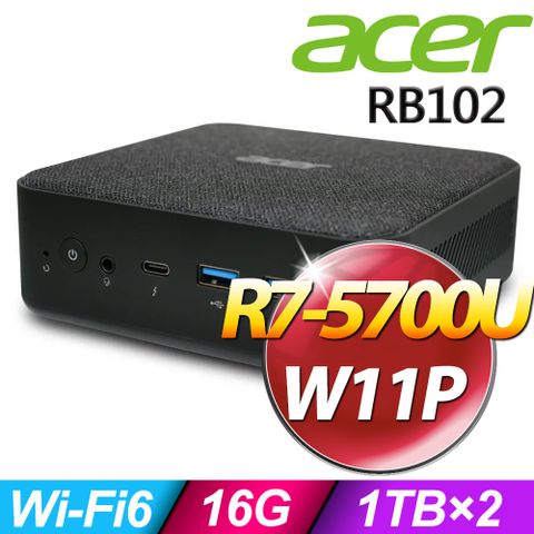 Acer Revo Box RB102 (R7-5700U/16G/2TB SSD/W11P)