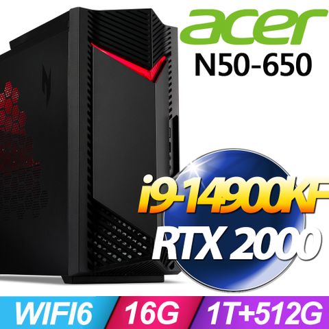 Acer Nitro N50-650 (i9-14900KF/16G/1TB+512G SSD/RTX2000Ada-16G/W11P)