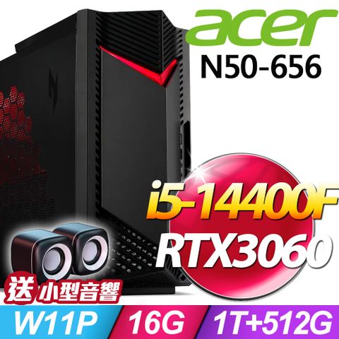 Acer Nitro N50-656 (i5-14400F/16G/1TB+512G SSD/RTX3060-12G/W11P)