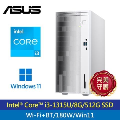ASUS 華碩 H-V500MV 13代 I3 四核電腦 白色