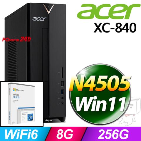(O2024家用版) + Acer XC-840(N4505/8G/256G SSD/W11)