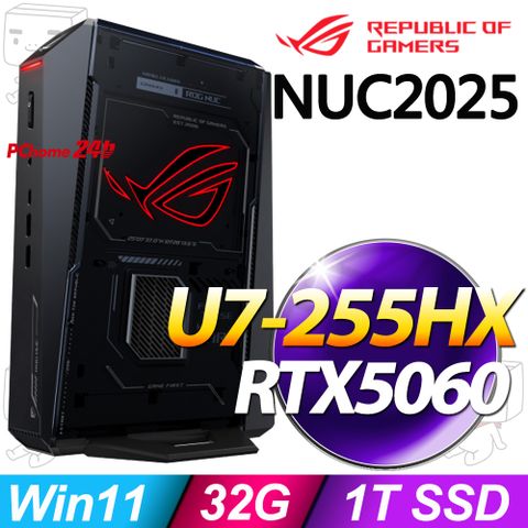 ASUS ROG NUC (2025) (U7-255HX/32G/1TB SSD/RTX5060/W11)RNUC15JNK7X589A9
