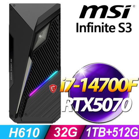 MSI MAG Infinite S3 (i7-14700F/32G/1TB+512G SSD/RTX5070-12G/W11P)