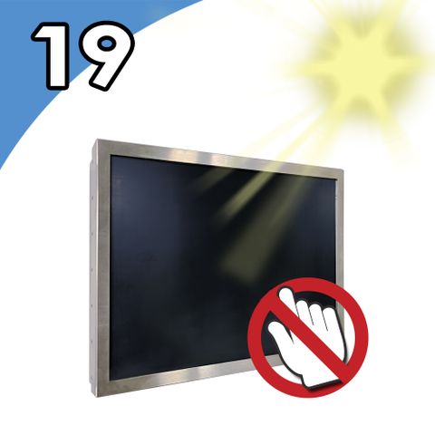 Nextech OD系列 19吋 室外型 IP68 全機防水工控顯示螢幕