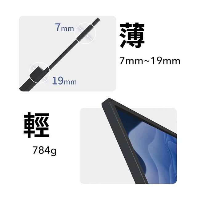 Gechic 給奇創造  M161H 輕裝版 16.1吋行動螢幕 USB Type-C/ HDMI雙介面(MacBook外接螢幕/Windows雙螢幕)