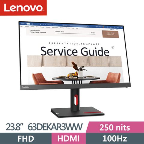 LENOVO 聯想 ThinkVision S24i-30 23.8吋顯示器(63DEKAR3WW)