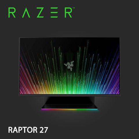 RAZER 雷蛇 RAPTOR 27 電競螢幕 (27型QHD/G-Sync/165Hz/1ms/IPS/HDMI/DP/Type-C)