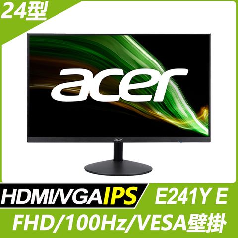 ACER 宏碁 E241Y E IPS電腦螢幕(24型/FHD/HDMI/VGA/IPS)