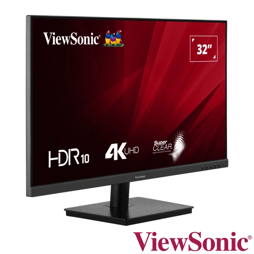 ViewSonic 優派  VA3208-4K-MHD 窄邊美型螢幕(32型/4K/HDMI/喇叭/VA)