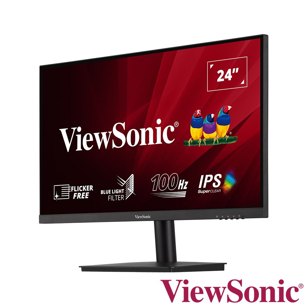 ViewSonic 優派  VA2406-MH 窄邊美型螢幕(24型/FHD/HDMI/VGA/100Hz/喇叭/VA)